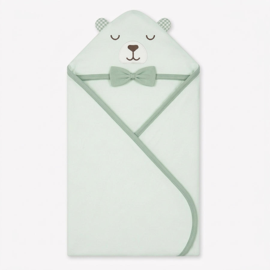 BABY WRAPPING SHEET BOO BEAR GREEN