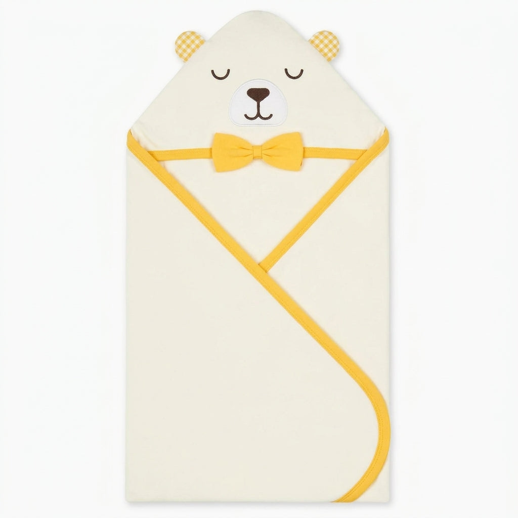 BABY WRAPPING SHEET BOO BEAR YELLOW