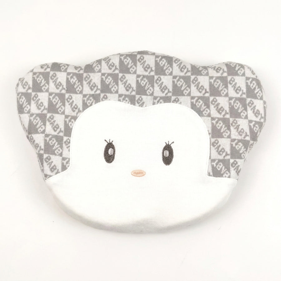 BABY PILLOW CUTE BABY FACE BOX GREY
