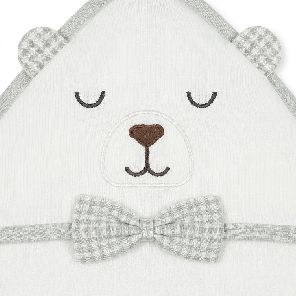 BABY WRAPPING SHEET BOO BEAR GREY