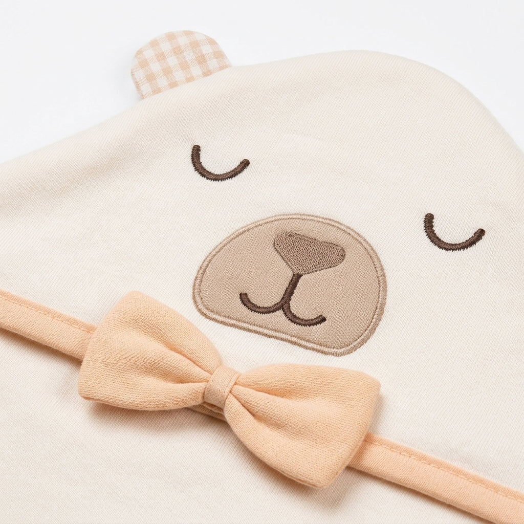 BABY WRAPPING SHEET BOO BEAR ORANGE