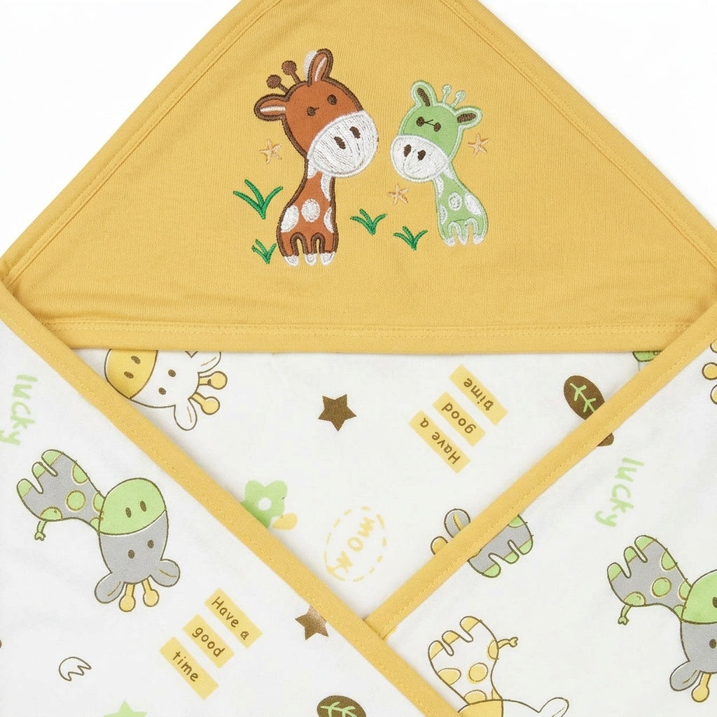 BABY WRAPPING SHEET GIRAFFE BROWN