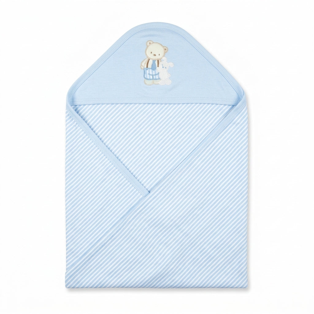 Sun First Wear Wrapping Sheet - Bear, Blue