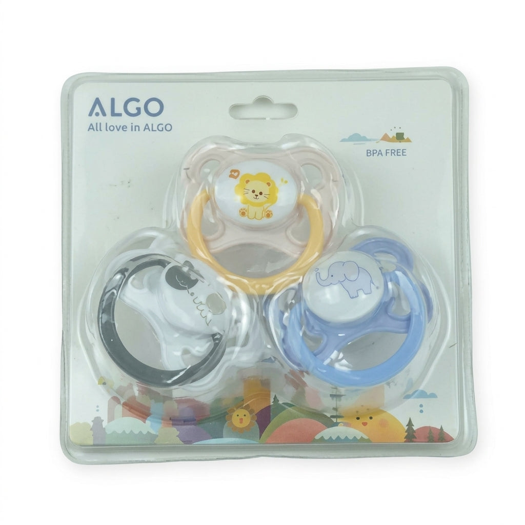 BABY PACIFIER SILICON 3PCS PACK