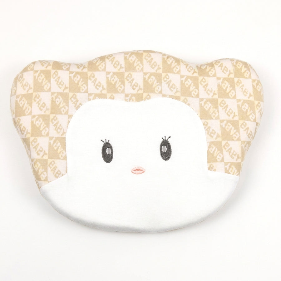 BABY PILLOW CUTE BABY FACE BOX BROWN