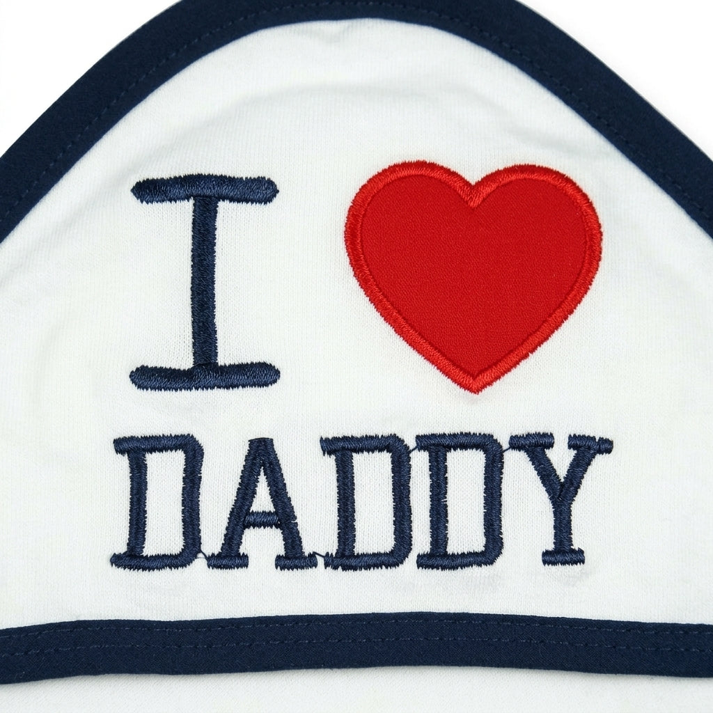 BABY WRAPPING SHEET I LOVE DADDY BLACK