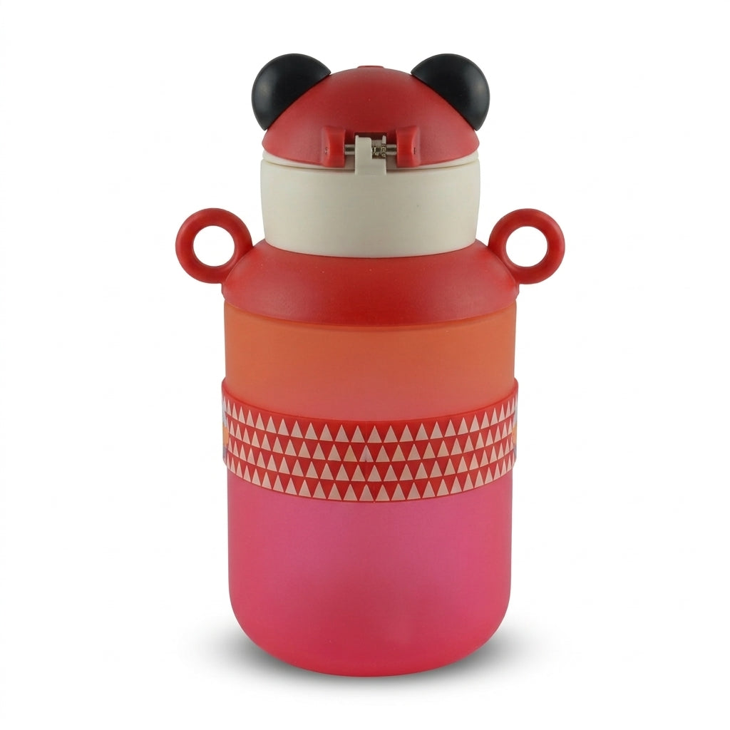 BABY STRAW SIPPER BEAR CAP RED