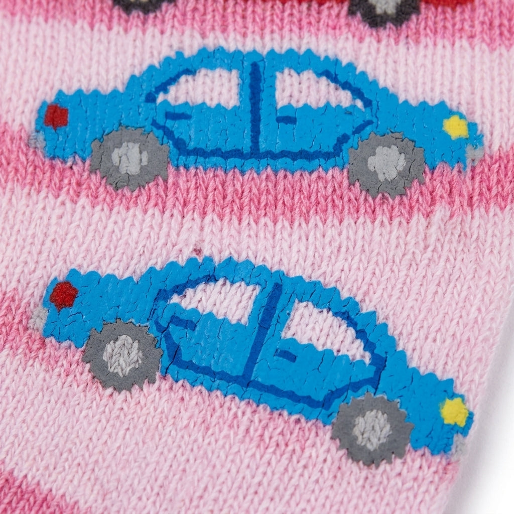 BABY SOCKS FANCY 3PCS PACK CAR PRINT CHUBESTERS