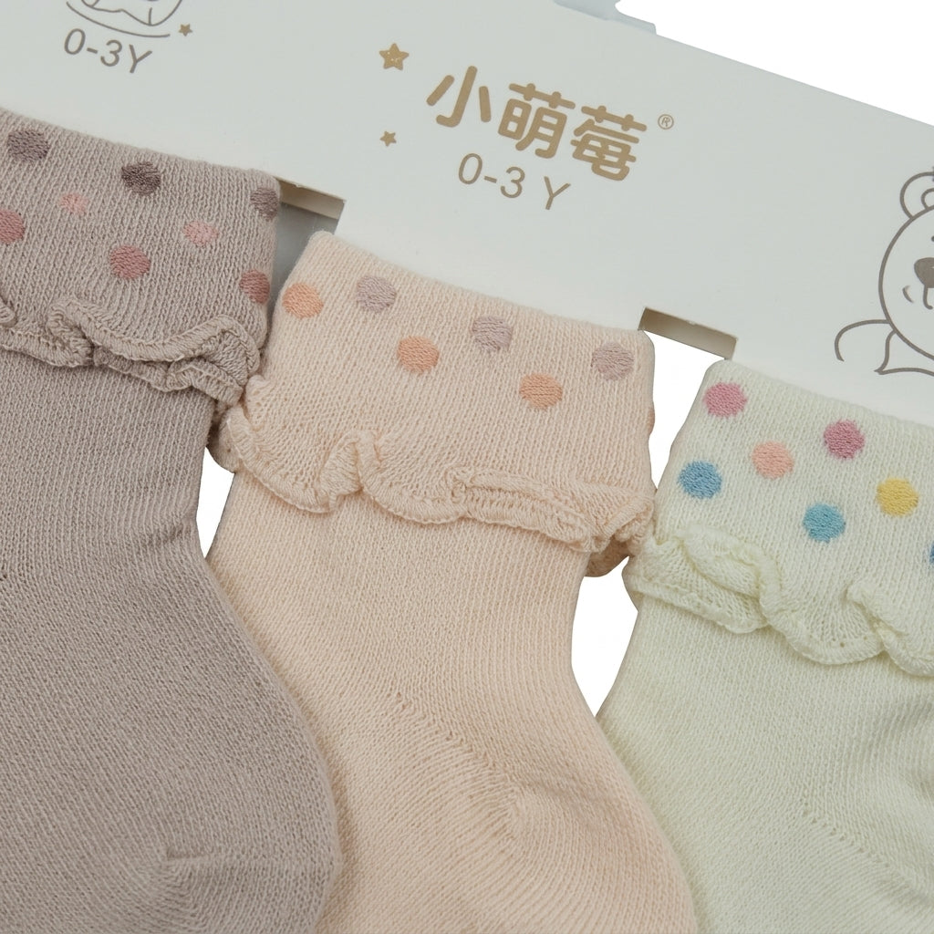 BABY SOCKS FRILL CARTERS 3PCS CARD