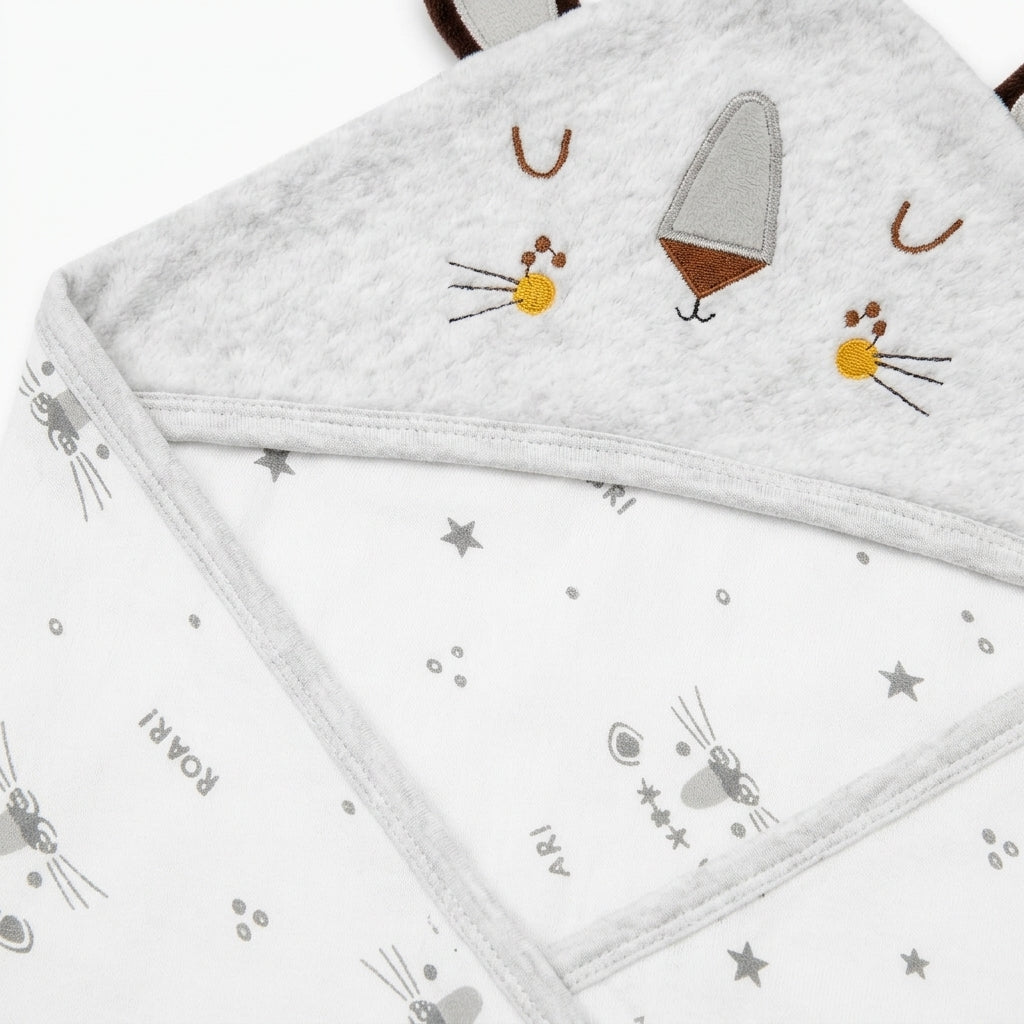 BABY WRAPPING SHEET TIGER GREY