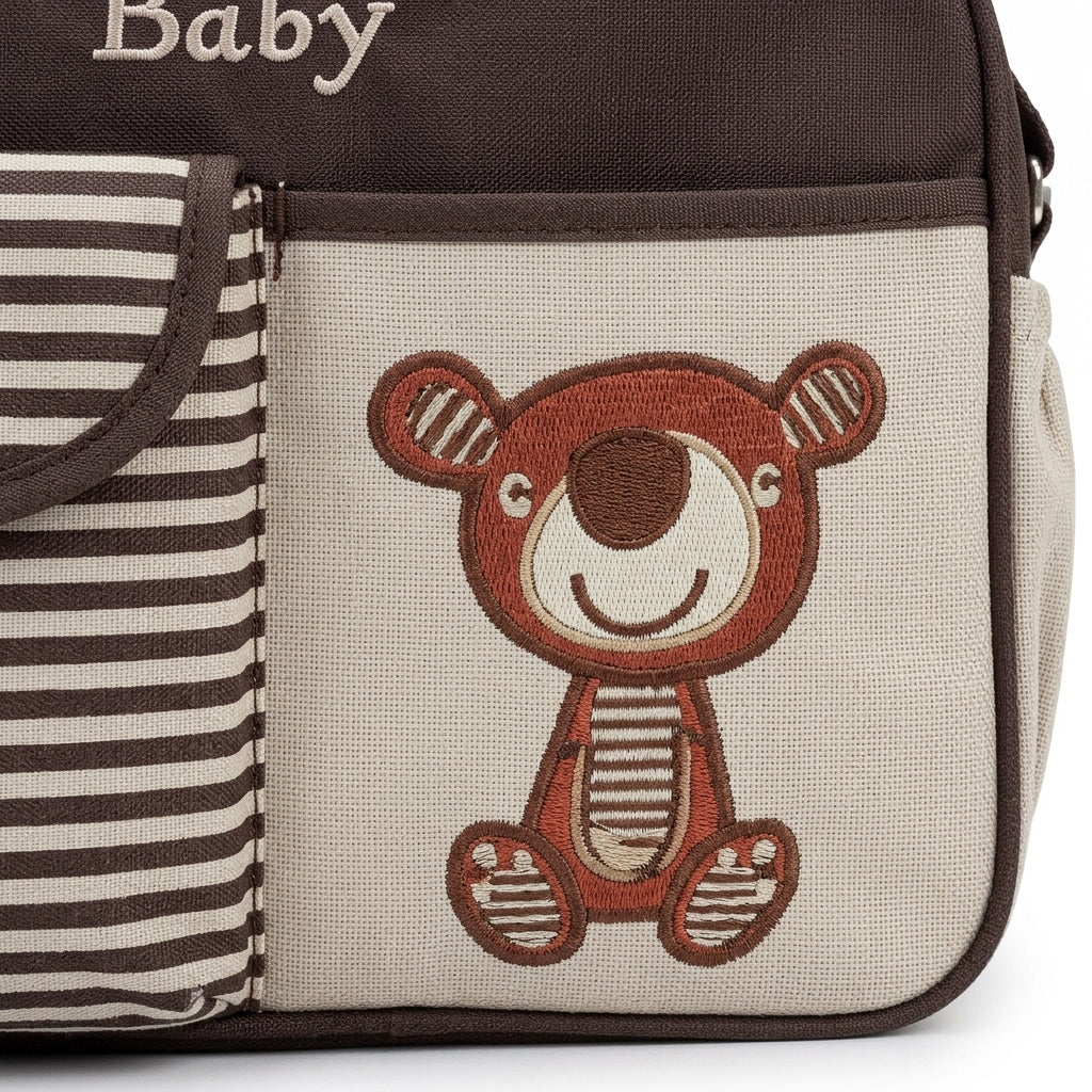 Baby Bag China Double Bear Brown