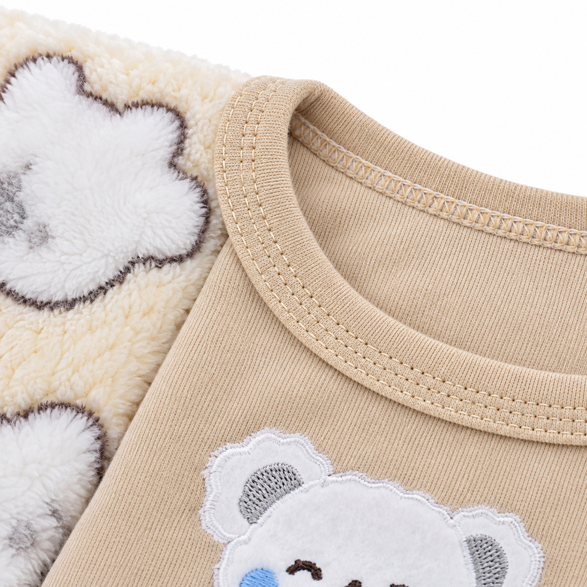 NEWBORN BABY 10 PCS TEDDY BEAR EMB PREMIUM GIFT BOX SET – BROWN