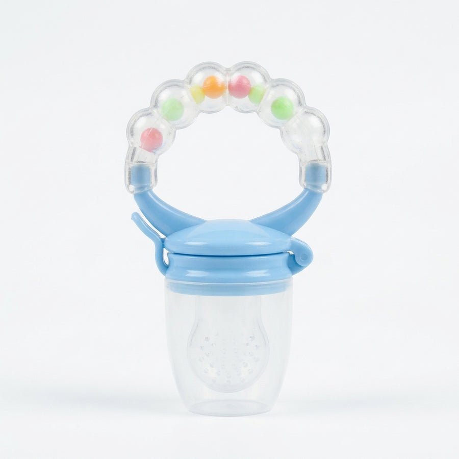 BABY FRUIT PACIFIER RATTLE BLUE