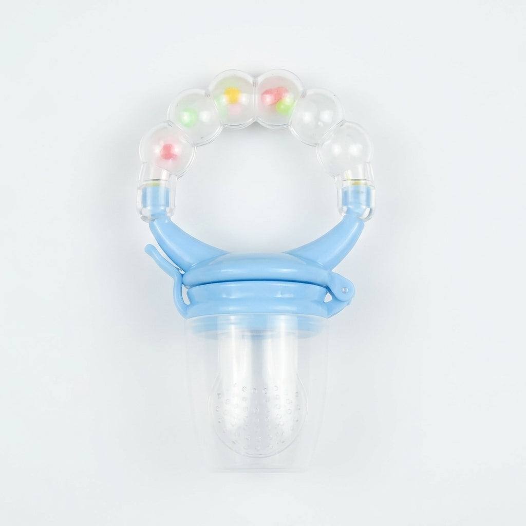 BABY FRUIT PACIFIER RATTLE BLUE