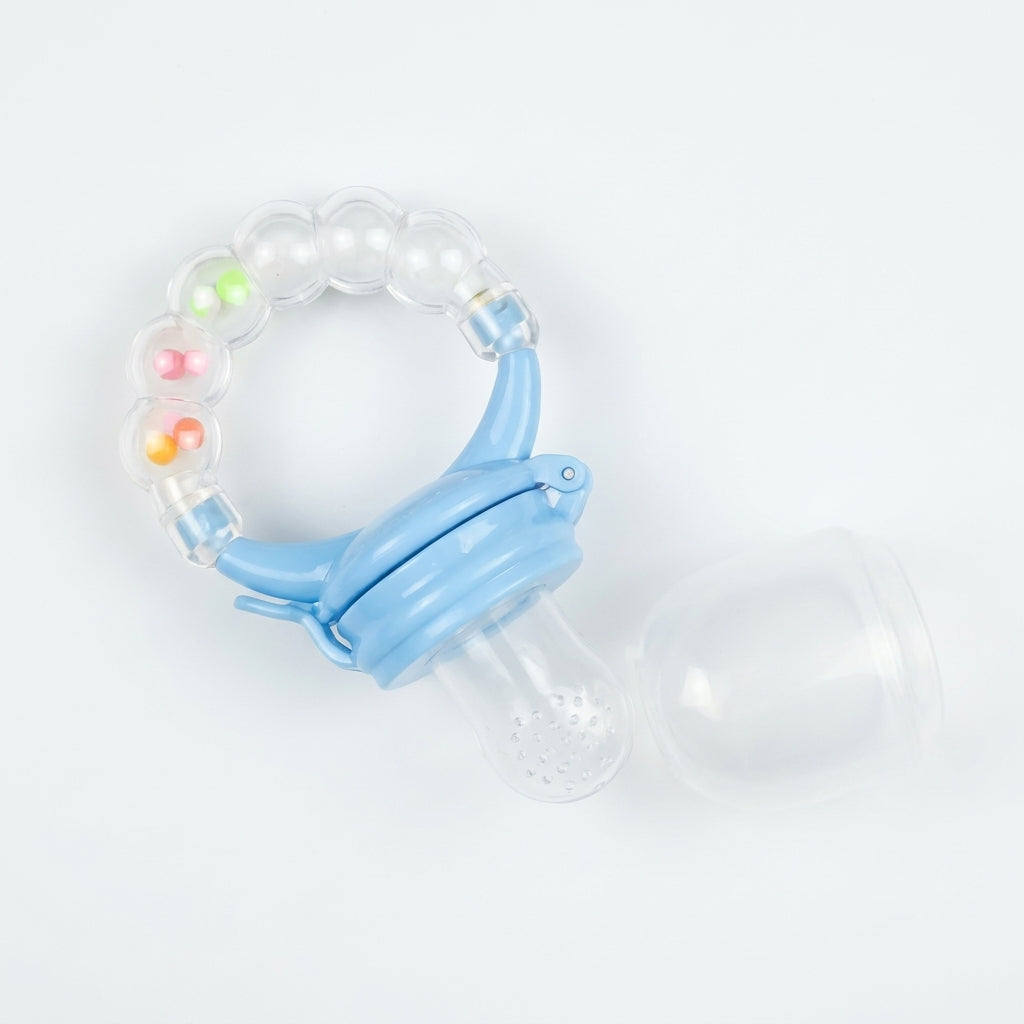 BABY FRUIT PACIFIER RATTLE BLUE