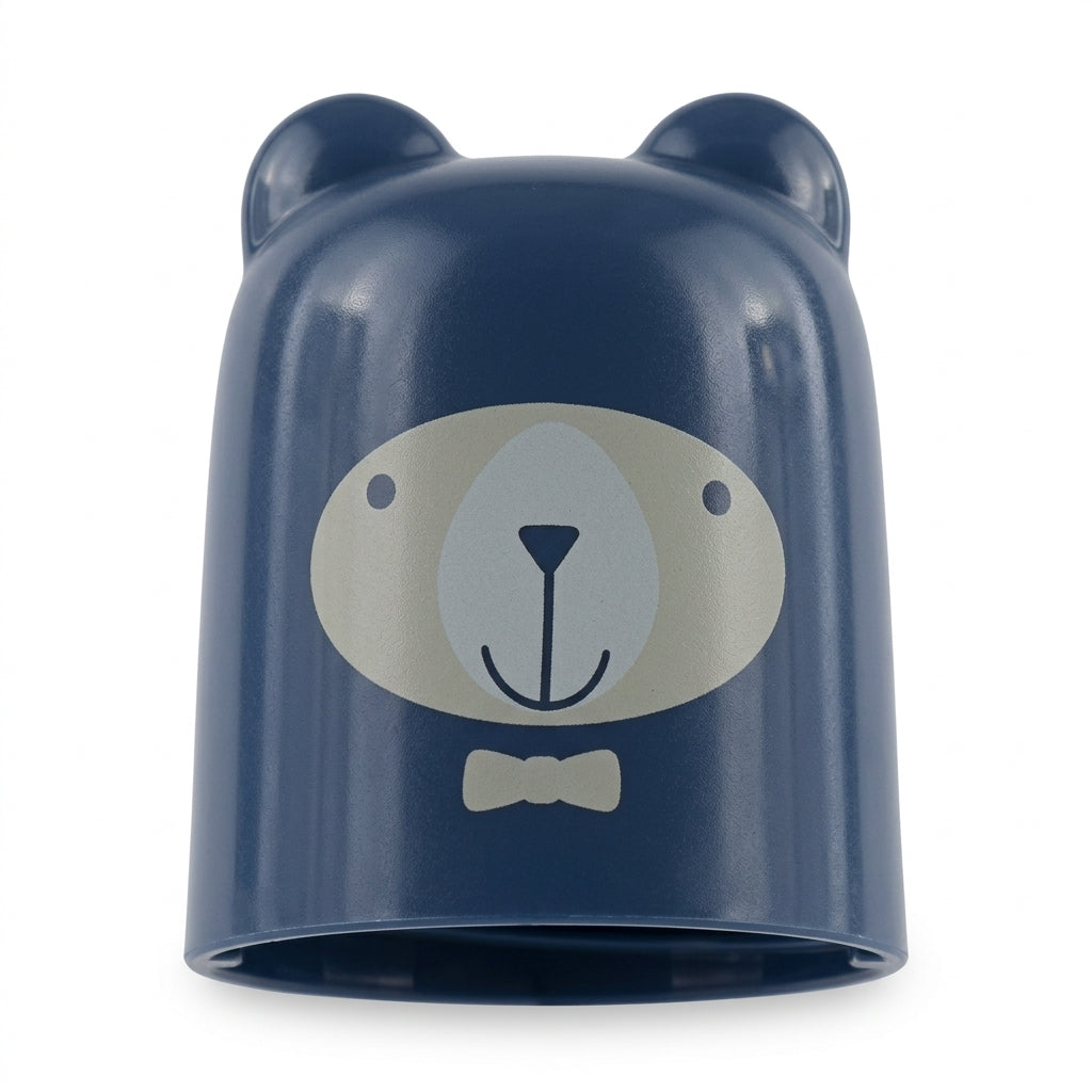 BABY PLASTIC FEEDER BOTTLE BEAR BLUE