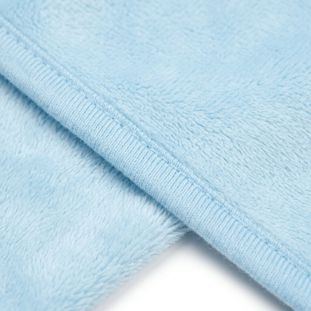 KIDZO BABY BATH TOWEL CAP PRINCESS BLUE