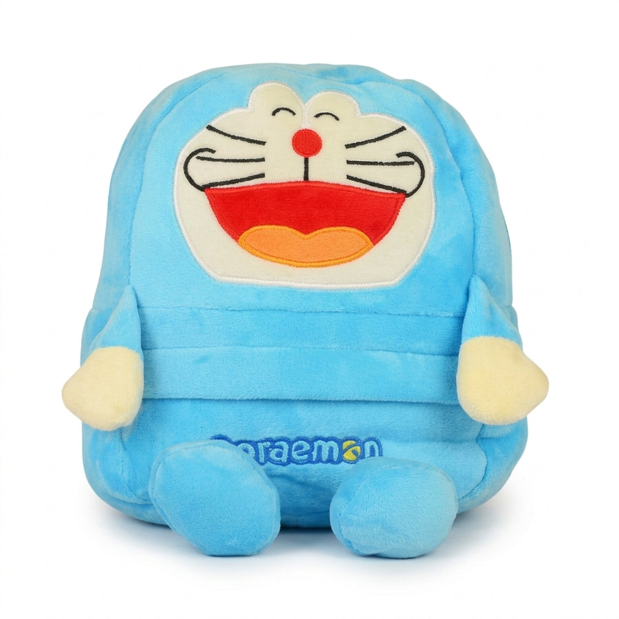 ULTIMATE DOREMON 2 IN 1 SOFT TOY & SHOULDER BAG CYAN AND WHITE EDITION