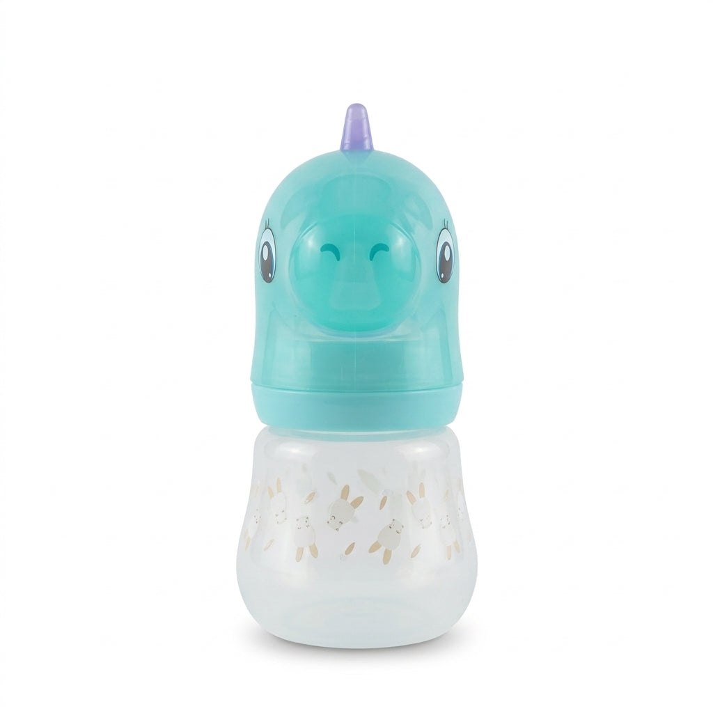 BABY FEEDING BOTTLE UNICORN DARK GREEN FISH