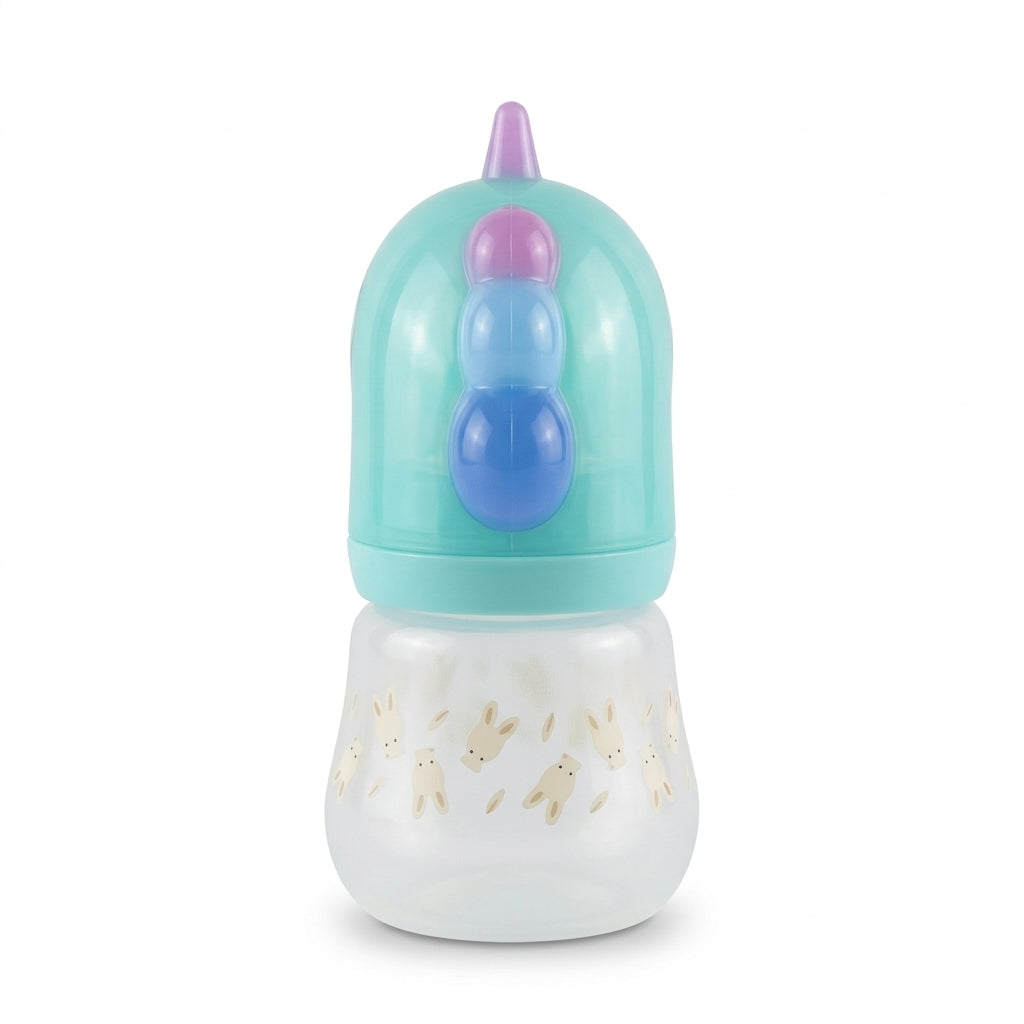 BABY FEEDING BOTTLE UNICORN DARK GREEN FISH