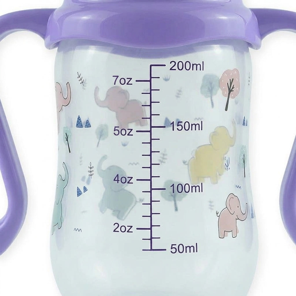 BABY FEEDING BOTTLE UNICORN PURPLE FISH