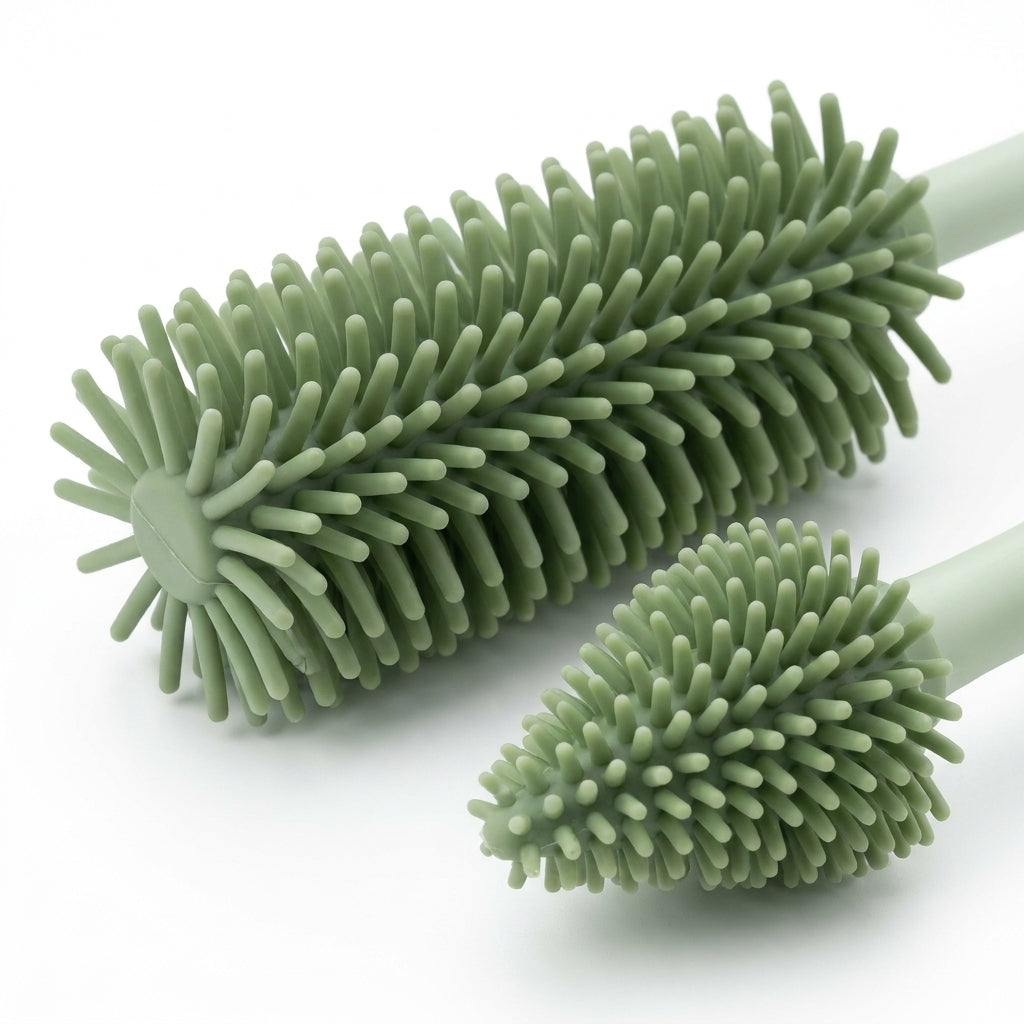 BABY SILICONE BOTTLE BRUSH GREEN SMART BABY