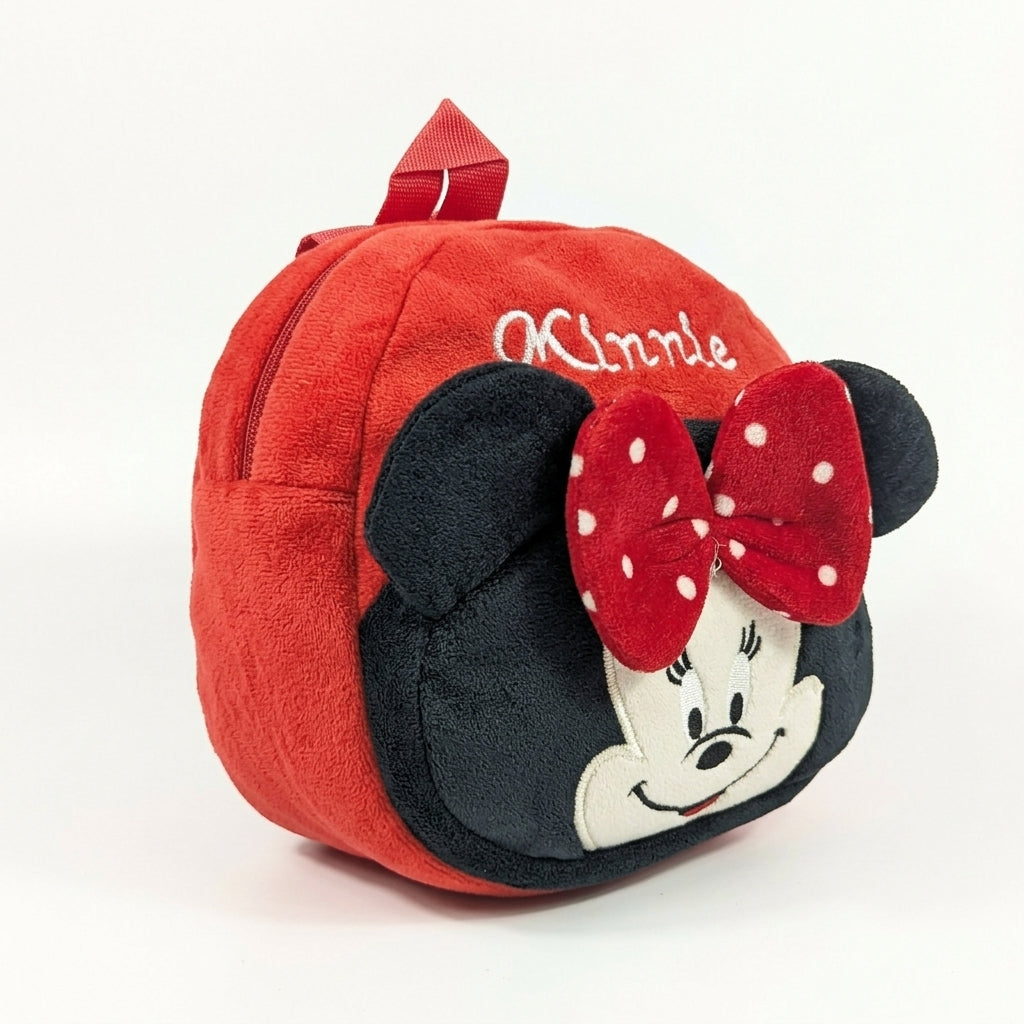 PREMIUM MICKEY MOUSE RED BACKPACK FOR KIDS ULTRA-SOFT VELVET