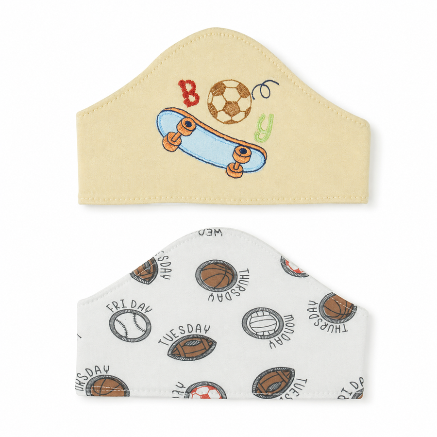 BABY HAIR BAND 2PCS SET BOY YELLOW