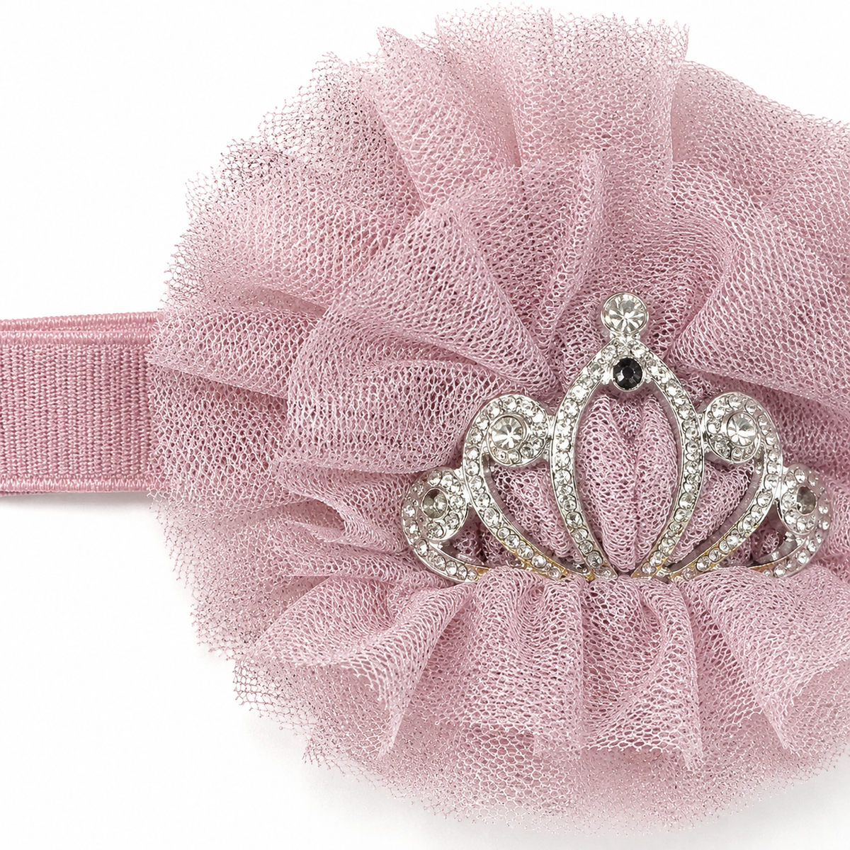 BABY GIRL CROWN AND BOO HEADBAND SET 3PCS PINK