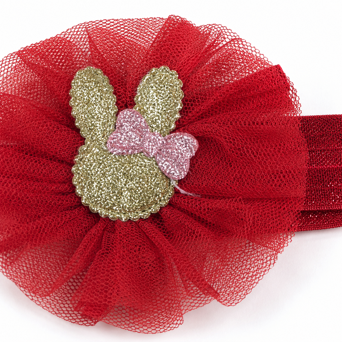 BABY GIRL FANCY BUNNY HEADBAND SET 3PCS