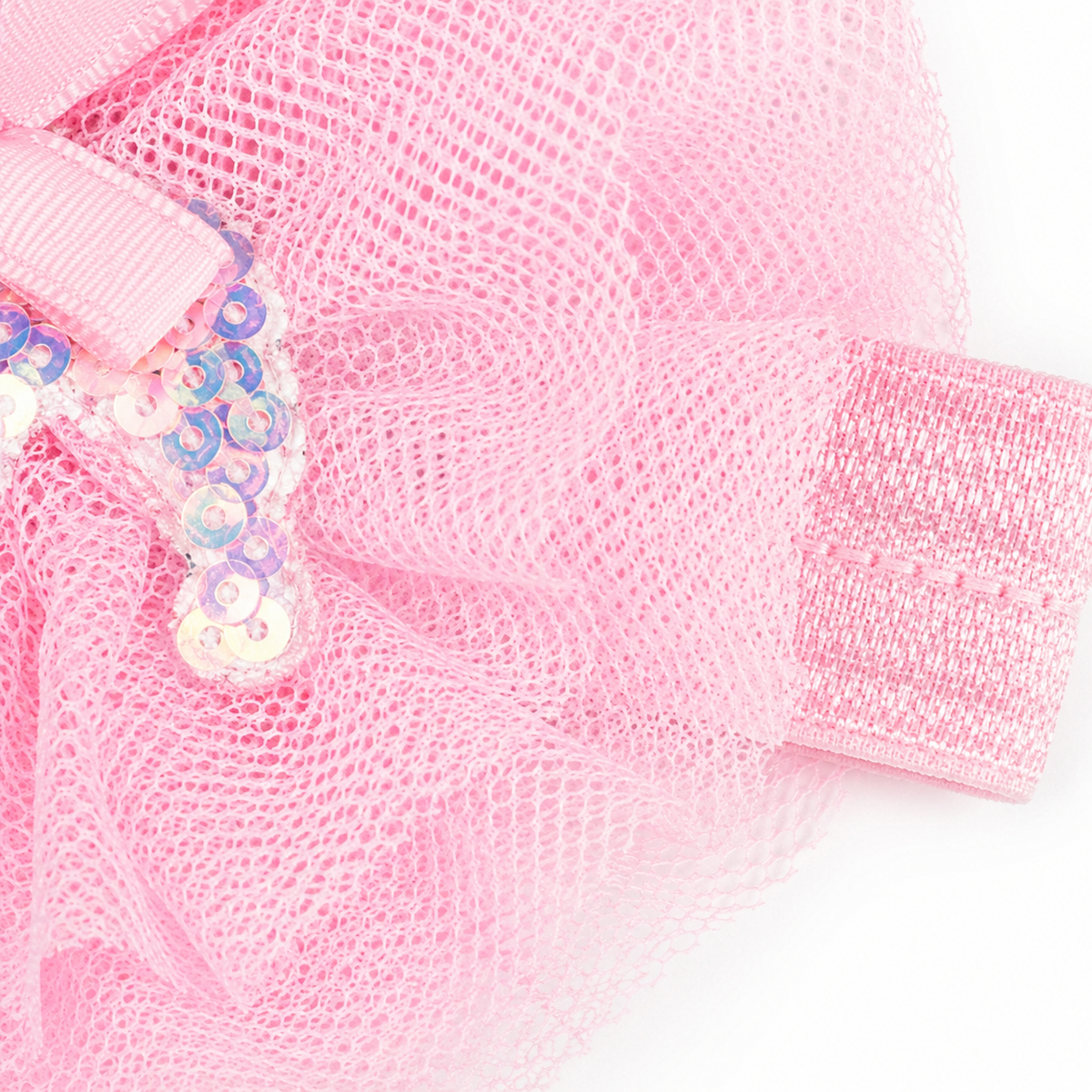 BABY GIRL FANCY CROWN HEADBAND SET 3 PCS (PINK, BABY PINK & OFF WHITE)