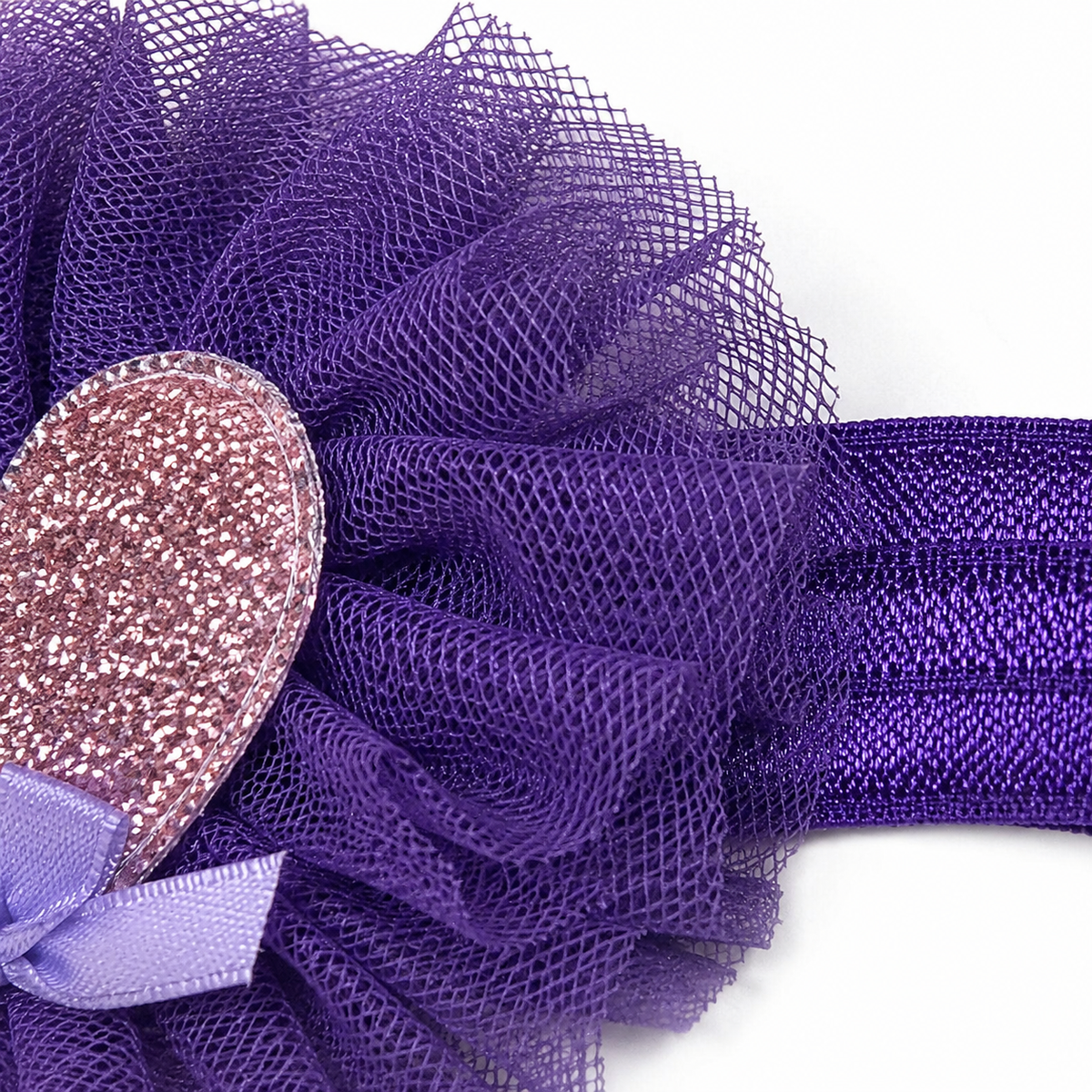 BABY GIRL FANCY HEART HEADBAND SET 3PCS