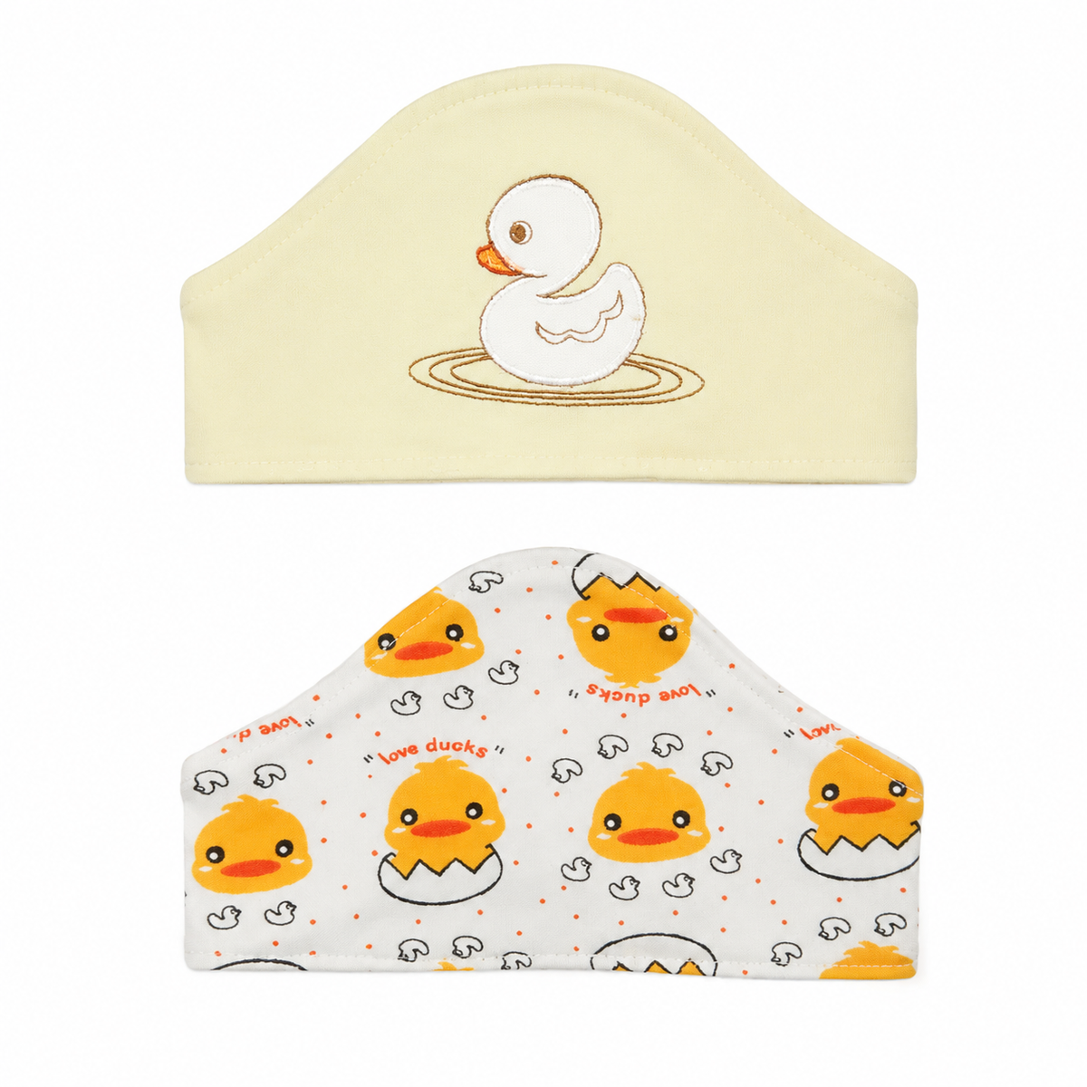 BABY HAIR BAND 2PCS SET DUCK YELLOW