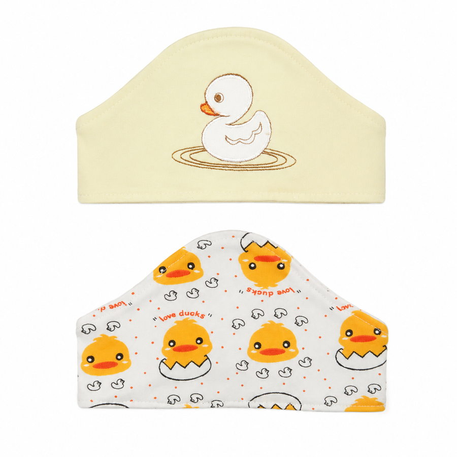 BABY HAIR BAND 2PCS SET DUCK YELLOW