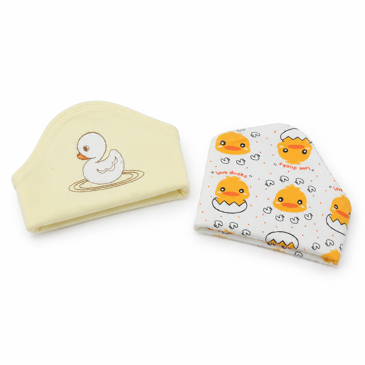 BABY HAIR BAND 2PCS SET DUCK YELLOW