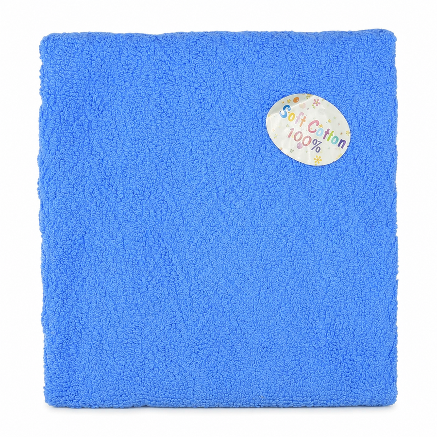 BABY TOWEL 100%COTTON BLUE