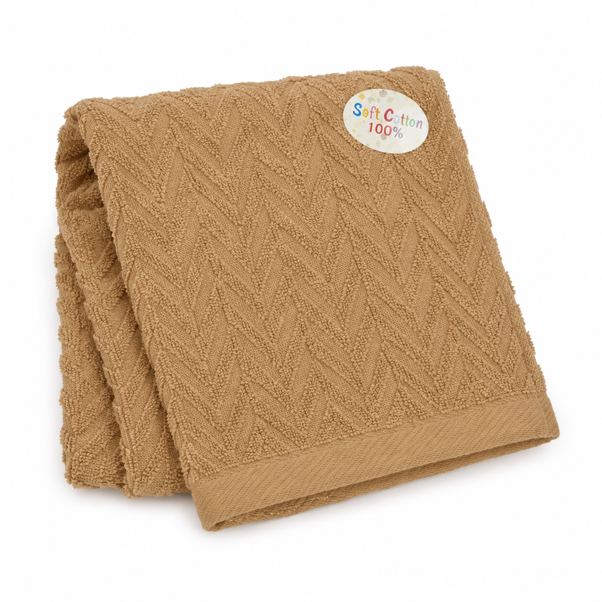 BABY TOWEL 100%COTTON BROWN