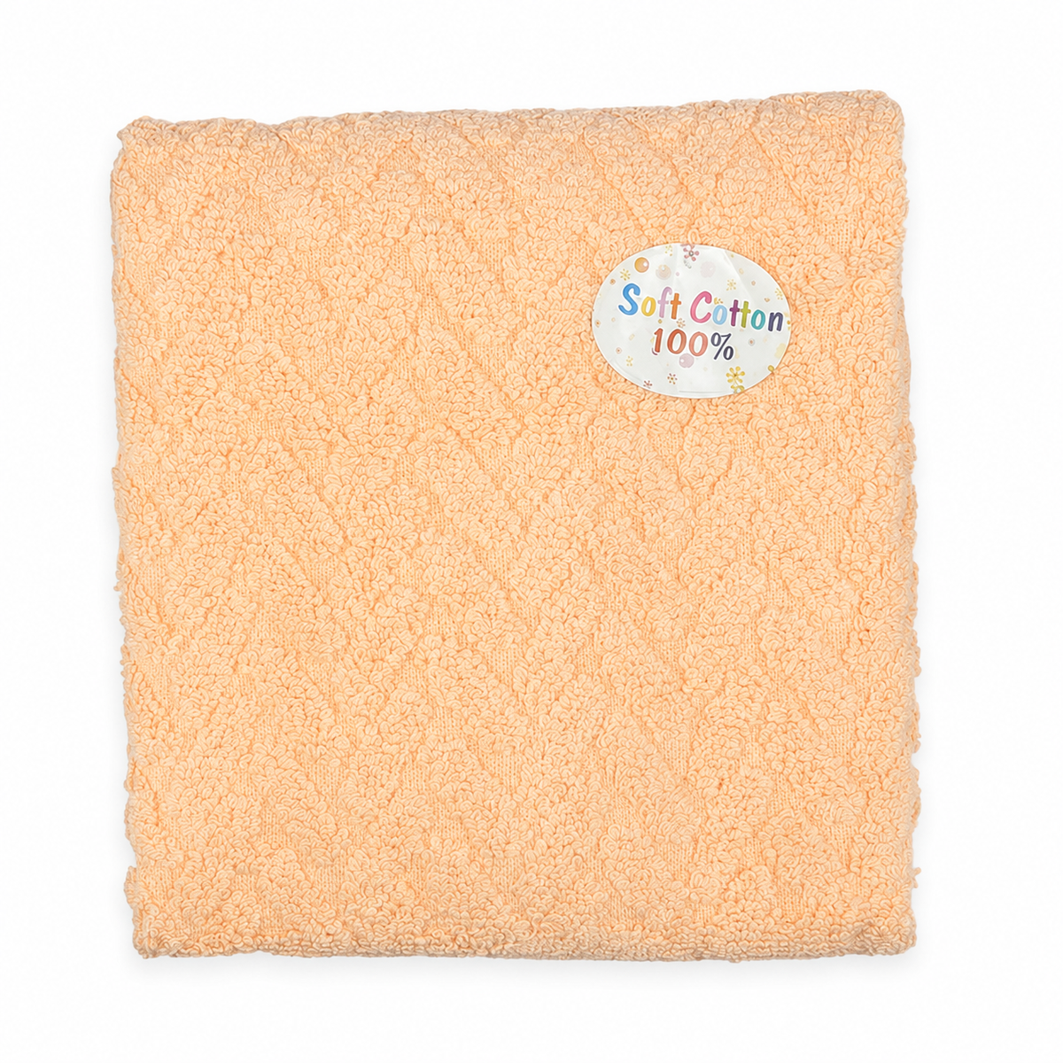 BABY TOWEL 100%COTTON PEACH