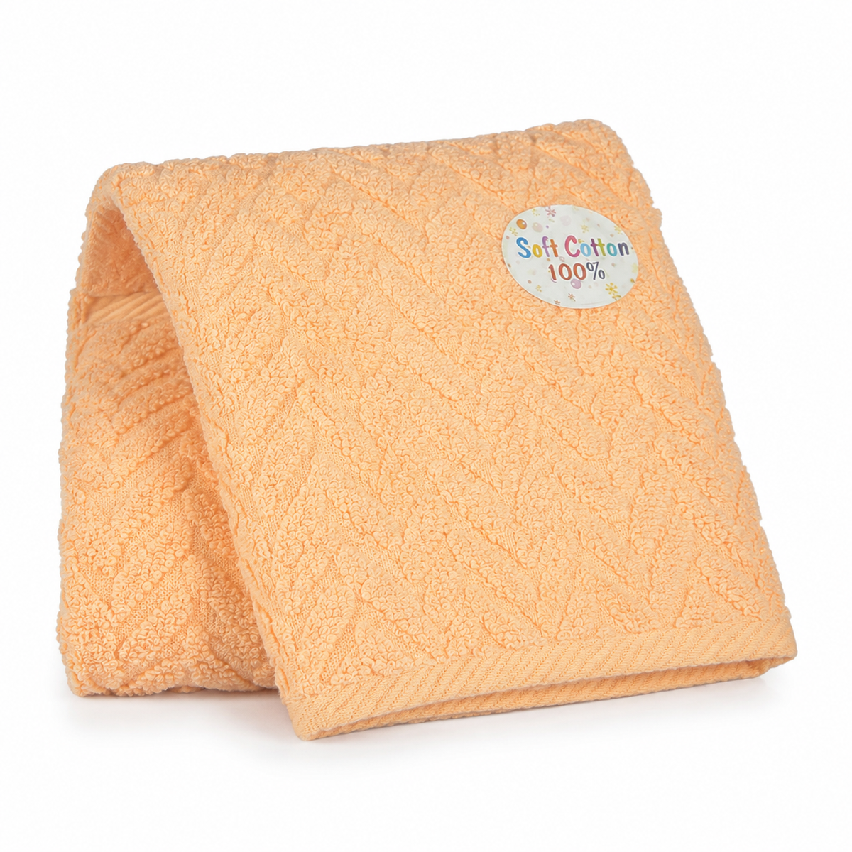 BABY TOWEL 100%COTTON PEACH