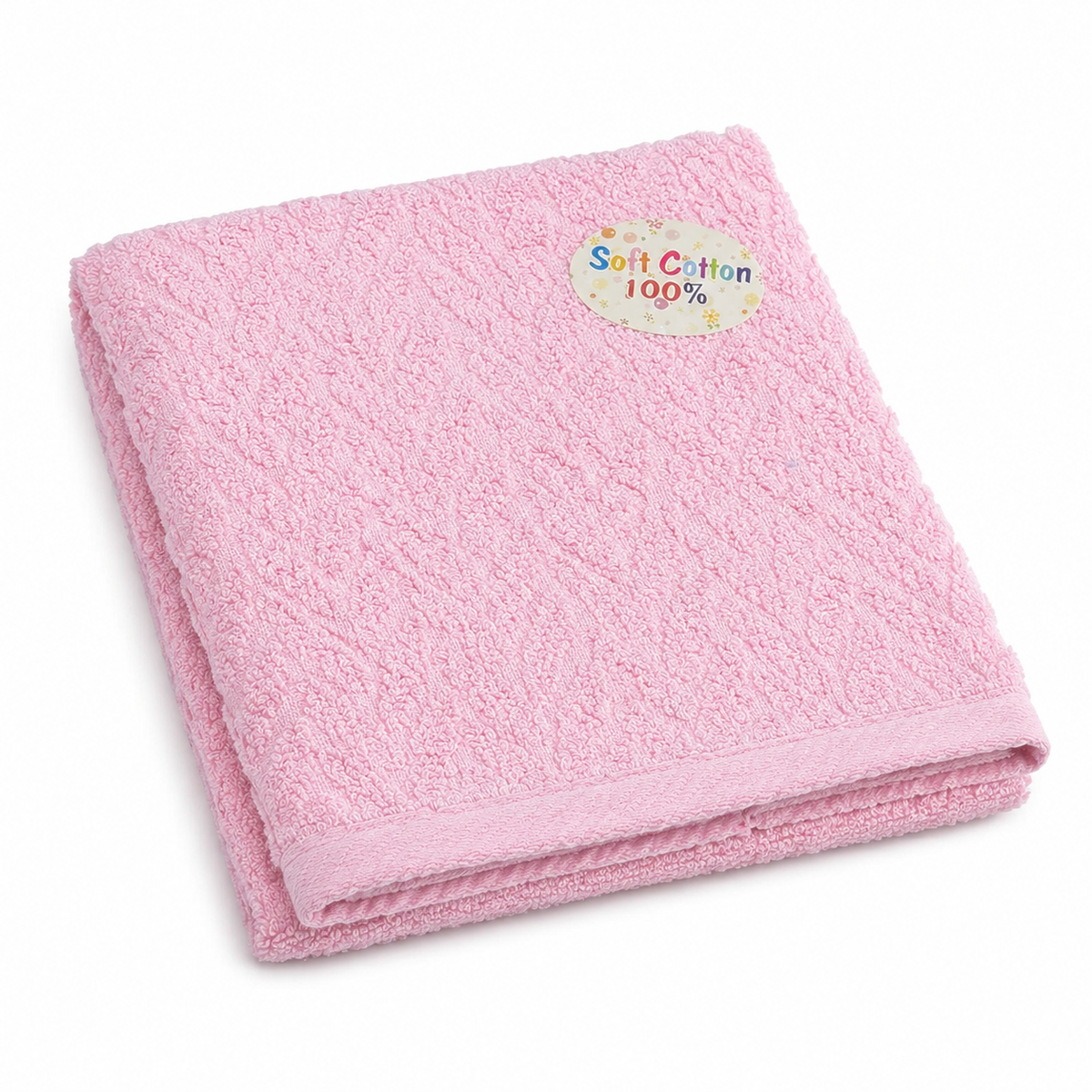 BABY TOWEL 100%COTTON PINK