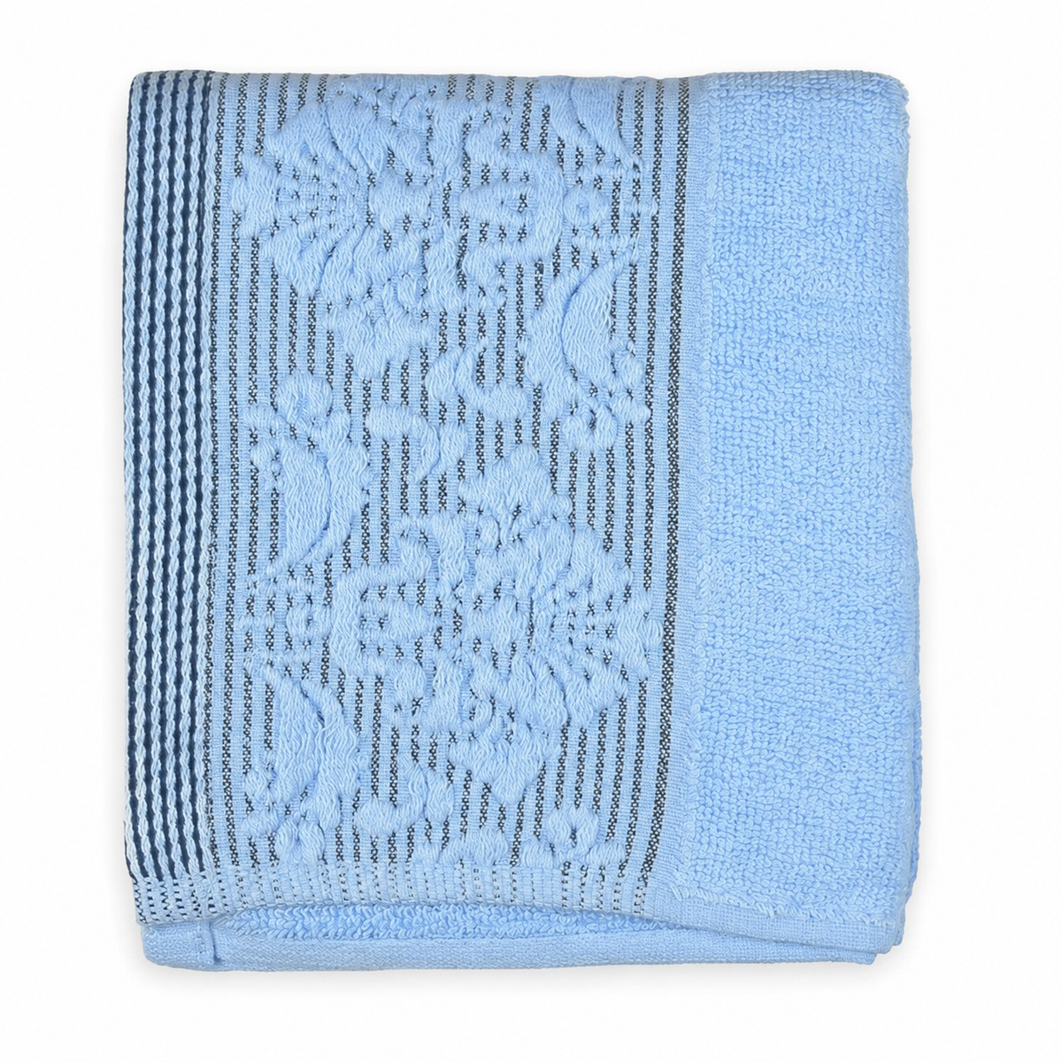 BABY TOWEL LINES PRINTED BLUE