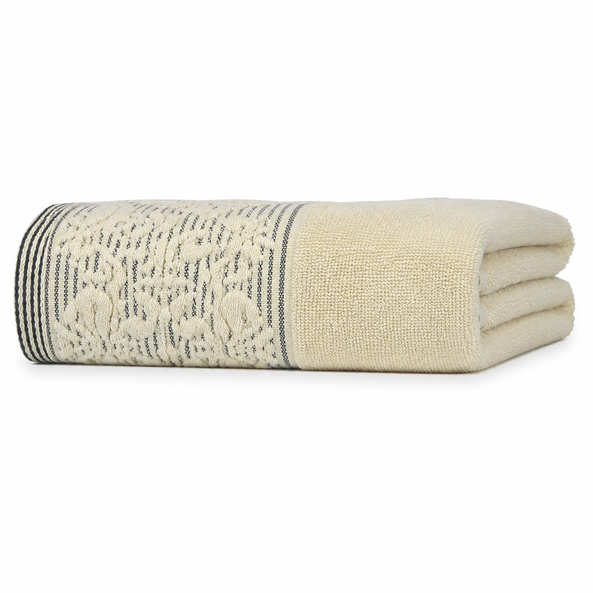 BABY TOWEL LINES PRINTED BROWN
