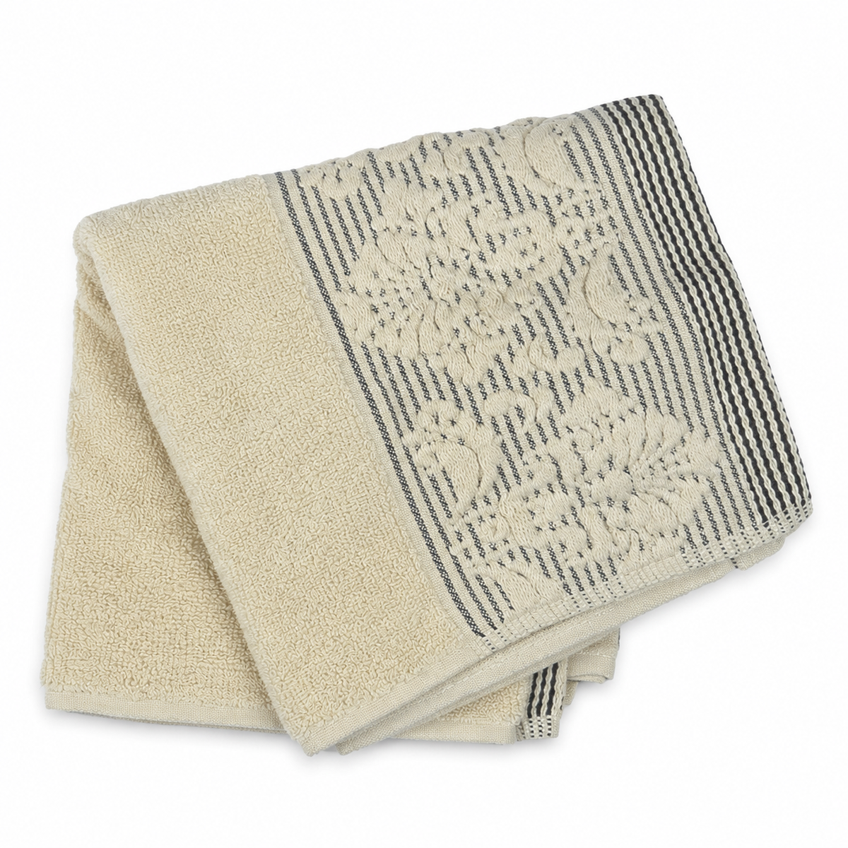 BABY TOWEL LINES PRINTED BROWN