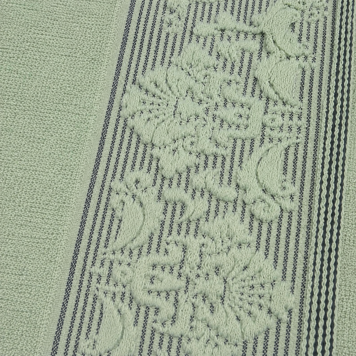 BABY TOWEL LINES PRINTED GREEN