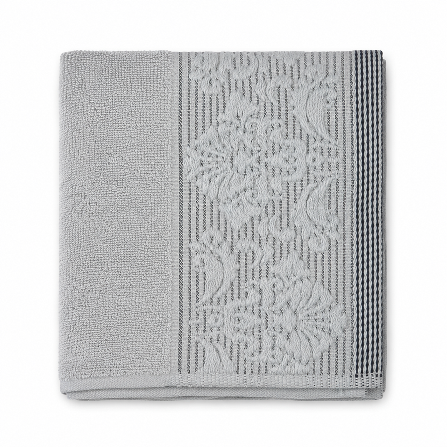 BABY TOWEL LINES PRINTED GREY