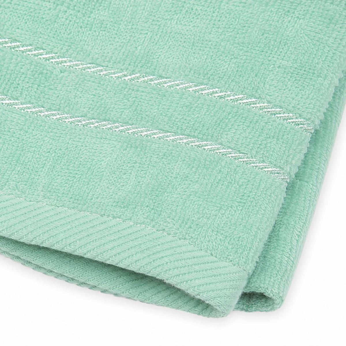 BABY TOWEL LION MINT EMB