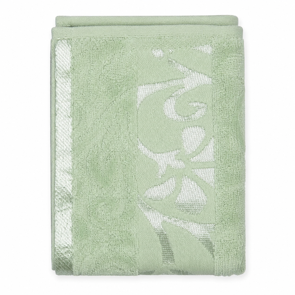 BABY TOWEL PRINTED GREEN