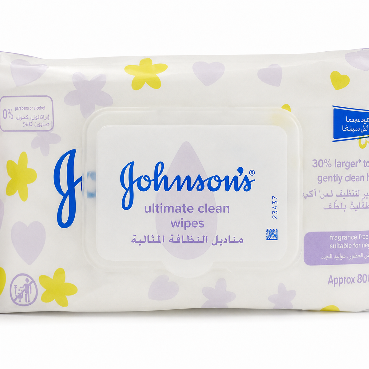 JOHNSON BABY WIPES 60PCS
