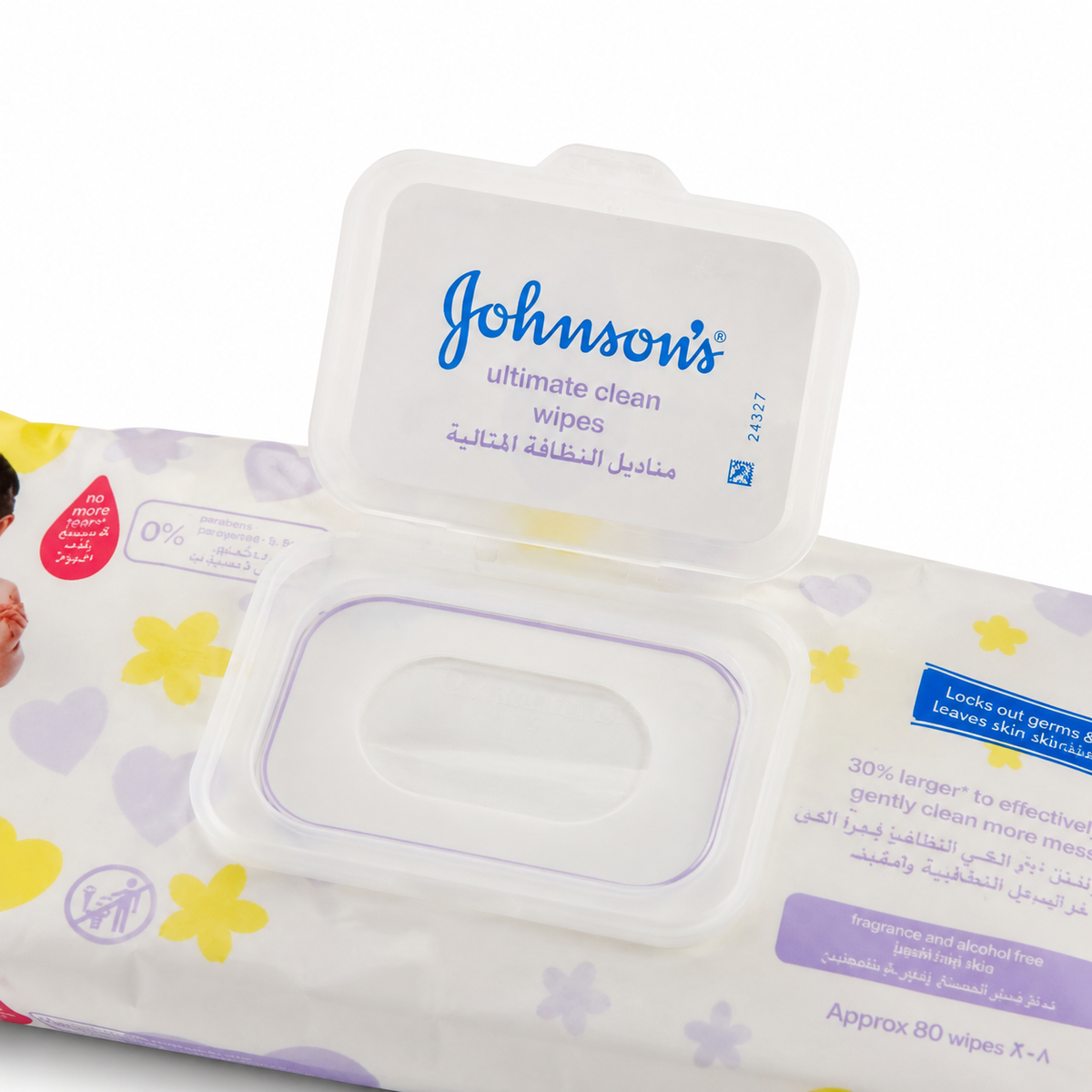 JOHNSON BABY WIPES 60PCS