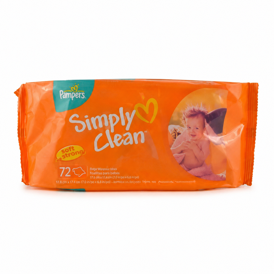 PAMPER WIPES 72PCS